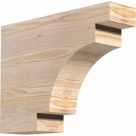 Ekena Millwork Mediterranean Rough Sawn Rafter Tail, Douglas Fir, 4"W x 12"H x 16"L RFT04X12X16MED00RDF